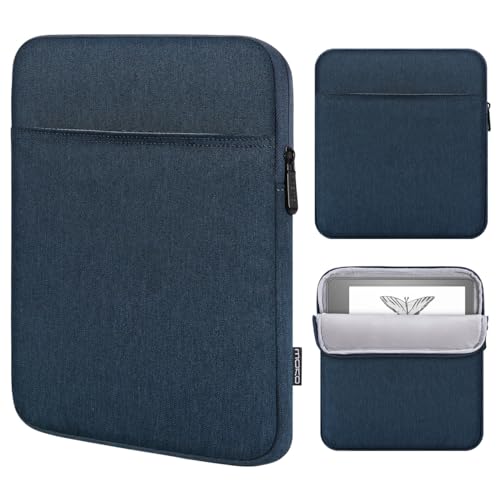 MoKo Tablet Tasche Hülle Kompatibel mit Kindle Scribe 10.2 inch 2022 Release, Tragbare Schutzhülle mit Zwei Taschen, Indigo von MoKo