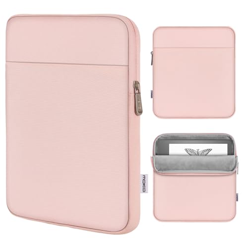 MoKo Tablet Tasche Hülle Kompatibel mit Kindle Scribe 10.2 inch 2022 Release, Tragbare Schutzhülle mit Zwei Taschen, Rosa von MoKo