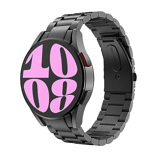 MoKo Titan Armband Kompatibel Mit Samsung Galaxy Watch 7 FE 6 5 4 40mm 44mm/6 Classic 43mm 47mm/5 Pro 45mm/4 Classic 42mm 46mm, Metall Ersatzarmband Uhrenarmband, Schwarz MoKo Titan Armband Kompatibel Mit Samsung Galaxy Watch 7 FE 6 5 4 40mm 44mm/6 Classic 43mm 47mm/5 Pro 45mm/4 Classic 42mm 46mm, Metall Ersatzarmband Uhrenarmband, Schwarz von MoKo