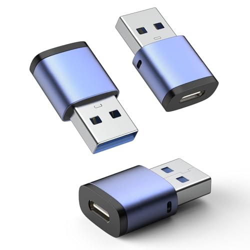 MoKo USB auf USB C Adapter 3 Stück, 5Gbps USB C Buchse auf USB 3.0 Stecker Adapter Typ C Kabel Ladegerät Konverter Kompatibel mit iPhone 16 15 14 13, Apple Watch 10 9 8 7, AirPods 4, CarPlay MoKo USB auf USB C Adapter 3 Stück, 5Gbps USB C Buchse auf USB 3.0 Stecker Adapter Typ C Kabel Ladegerät Konverter Kompatibel mit iPhone 16 15 14 13, Apple Watch 10 9 8 7, AirPods 4, CarPlay von MoKo