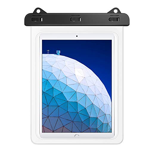 MoKo wasserdichte Tasche für 12" Geräte, Tablet Schutztasche Kompatibel mit iPad 9/8/7 10.2, iPad Pro 11 M1, iPad Air 5/4 10,9, Galaxy Tab A7 10.4, S7 11, S6/S6 Lite, MatePad New 10.4 - Klar von MoKo