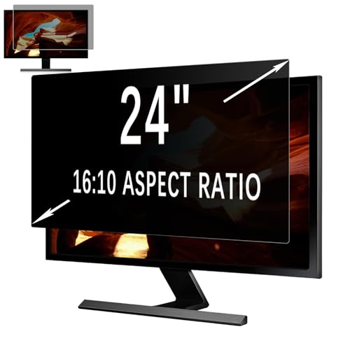 MoSuul Monitor Blickschutzfilter 24 Zoll 16:10, Computer & Desktop Privacy Filter, Anti-Spy Blickschutzfolie Anti-Blaulicht und Blendschutz für 24" Monitor von MoSuul