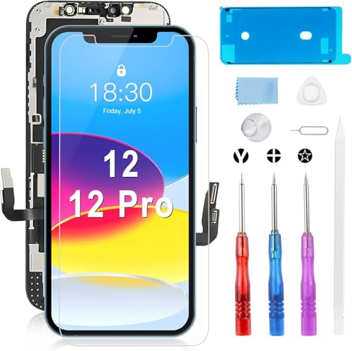 Moautodc Display für iPhone 12 Pro Bildschirm, 6.1" iPhone 12 LCD Bildschirm FHD 3D Touchscreen Digitizer Rahmen Montage und Reparaturkits, LCD Bildschirm für iPhone 12/12 Pro Moautodc Display für iPhone 12 Pro Bildschirm, 6.1" iPhone 12 LCD Bildschirm FHD 3D Touchscreen Digitizer Rahmen Montage und Reparaturkits, LCD Bildschirm für iPhone 12/12 Pro von Moautodc