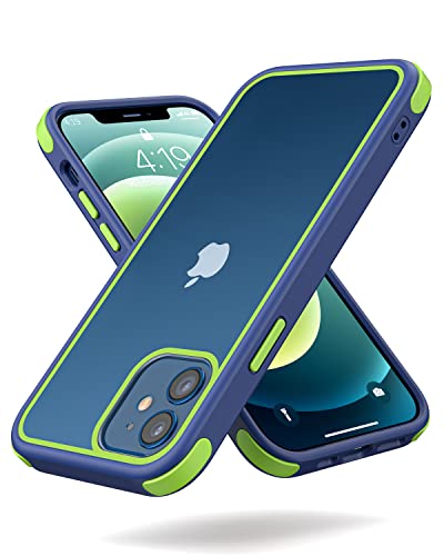 MobNano Ultra Hybrid Durchsichtig Hülle für iPhone 12 Mini Hülle Stoßfest Bumper Transparent Handyhülle Shockproof Fallschutz Silicone iPhone 12 Mini Case - Blau/Gelbgrün MobNano Ultra Hybrid Durchsichtig Hülle für iPhone 12 Mini Hülle Stoßfest Bumper Transparent Handyhülle Shockproof Fallschutz Silicone iPhone 12 Mini Case - Blau/Gelbgrün von MobNano
