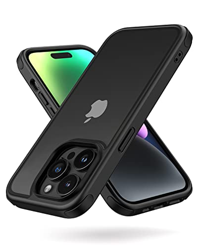 MobNano Ultra Hybrid Durchsichtig Hülle für iPhone 14 Pro Hülle Stoßfest Bumper Transparent Handyhülle Shockproof Fallschutz Silicone iPhone 144 Pro Case - Schwarz MobNano Ultra Hybrid Durchsichtig Hülle für iPhone 14 Pro Hülle Stoßfest Bumper Transparent Handyhülle Shockproof Fallschutz Silicone iPhone 144 Pro Case - Schwarz von MobNano