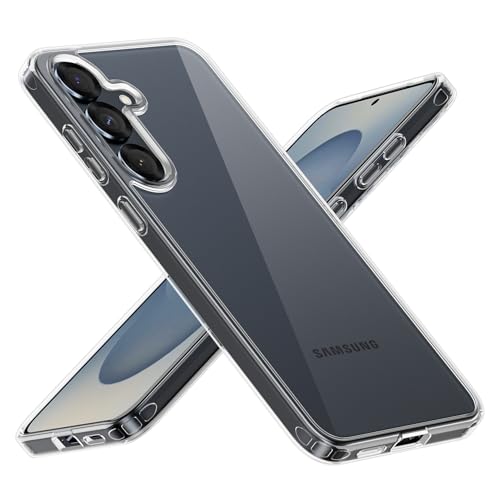 MobNano für Samsung Galaxy S25 Plus Hülle, Klar Stoßfest Handyhülle für Samsung S25+/S25 Plus Slim Transparent Bumper Case [Militärschutz & Nie Vergilbung] Dünn Durchsichtige Schutzhülle - Clear von MobNano