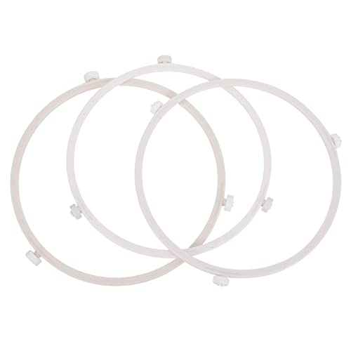 3-Teiliges Tablett Als Ersatzofenrad aus Glas Drehbar für Ring Durchmesser Kunststoffhalter Und Drehteller. Cm Drehen Rund Dreieck Ständer Cm Ring Äußere Trägerplatte Weiß 3-Teiliges Tablett Als Ersatzofenrad aus Glas Drehbar für Ring Durchmesser Kunststoffhalter Und Drehteller. Cm Drehen Rund Dreieck Ständer Cm Ring Äußere Trägerplatte Weiß von Mobestech