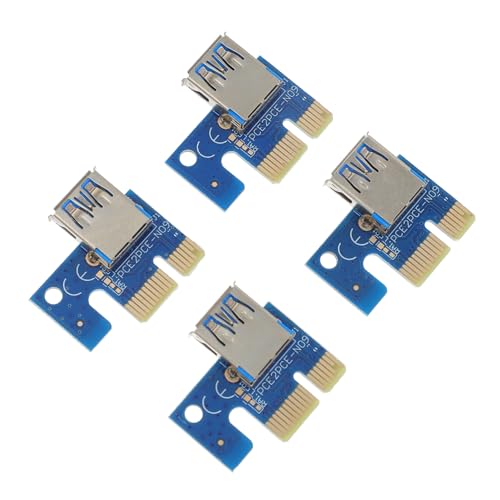 Adapterkarte 4 Stücke Pci-E M- SSD Kartenlaufwerk I-E Adapter I- Zu E Zubehör M-Key Konverter Blauer Schlüssel USB Computer X Teilzustand M Praktische Riser-Adapterkarte von Mobestech