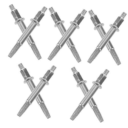 Mobestech 10 Stk Diamant-kettensägenschärfer-bits 4,8 Kettensägen-schleifsteine Kettensägen-schleifbits Gratschleifsteinfeile Kettensägen-schärfset Runden Schleifkopf Korund von Mobestech