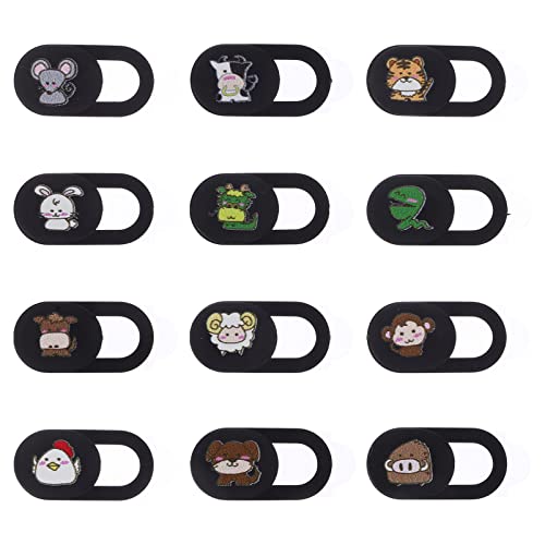 Mobestech 12pcs Abs Webcam Abdeckung Slider Privatsphäre Deckel Für Laptop Cartoon Design Webcam Objektiv von Mobestech