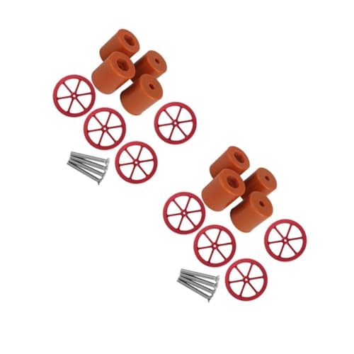 Mobestech 2 Stück 3d drucker zubehör kompatibel federstahl lenkräder lenkradknauf Große Schraubenmutter lenkradschoner Nivelliersäule aus Silikon für 3D-Drucker Heißbett-Nivellierungsfeder von Mobestech
