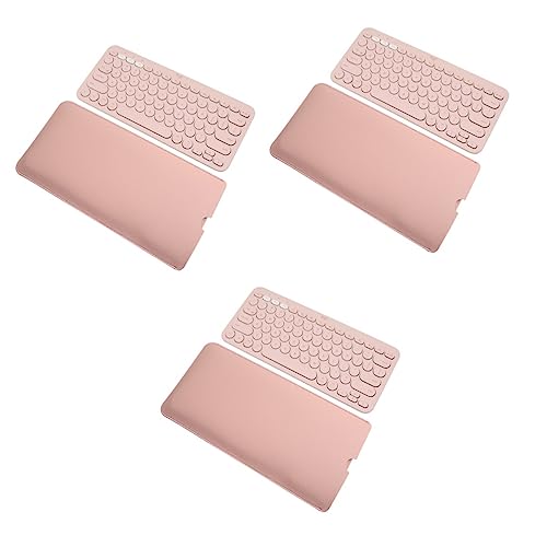 Mobestech 3st Tastaturabdeckung Von Tastaturschutz Abnehmbare Tablet-hülle Tastaturhülle Aus Leder Kompakte Tastaturhülle Tastatur Speicher Tragbar Pu Laptop Generation von Mobestech