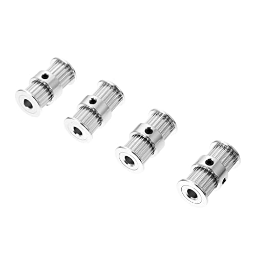 Mobestech 4 Stücke Doppel Timing Riemenscheiben 3d Drucker Pulley Kit Für 3d Drucker Zubehör von Mobestech