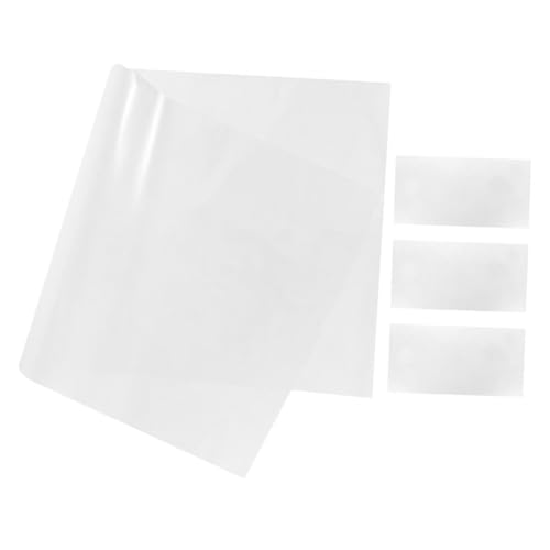 Mobestech 4 Stücke Statische Whiteboard-aufkleber Whiteboard-tapete Tapete Trocken Abwischbar Whiteboard Für Die Wand Trocken Abwischbare Tafeln Kleine Tafel Plastik Weiß von Mobestech