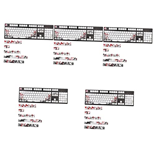 Mobestech 5 Sätze à 128 Stück Tastenkappe Ersatzkappen Für Tastaturen Tastaturschutz Computertastaturen Kappen Für Mechanische Tastaturen Tastaturzubehör Ersetzen Pbt Anpassen von Mobestech