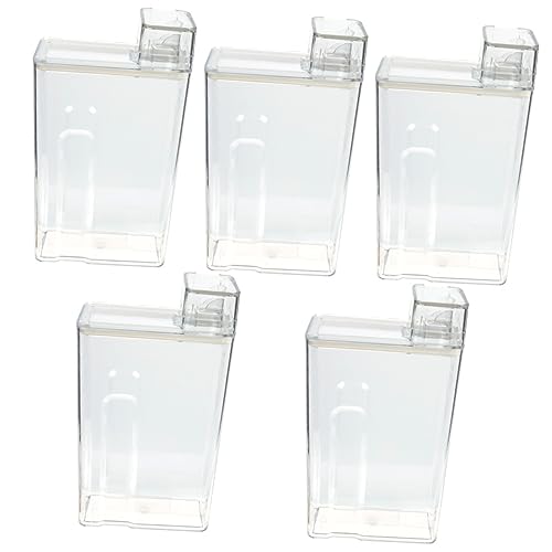 Mobestech 5st Aufbewahrungsbox Für Waschmittel Glasbehälter Für Flüssigkeiten Waschmittelbecher Transparente Unterflasche Flüssigkeitsspender Seife Reisen Das Haustier Mit Deckel Mikroperlen von Mobestech