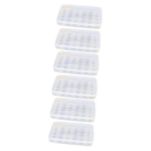 Mobestech 6 Stk Eierkarton Kühlschrank Eierbehälter Eierhalter-tablett Kühlschrankständer To-go-behälter Aus Kunststoff Eierbehälter Für Den Kühlschrank Eierablage Veranstalter Plastik von Mobestech