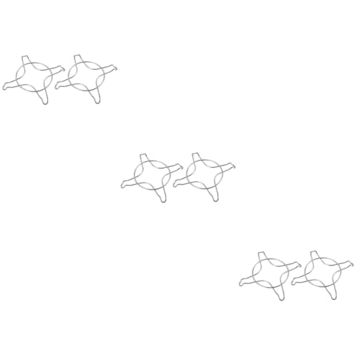 Mobestech 6 Stk gasherd halterung Gestelle für Gasherde Stützring für Küchen-Wok flache Pfanne daran arbeiten Gasbrennerringe Herdgestelle runden Spenderkreis Kessel Topf Unterstützung von Mobestech