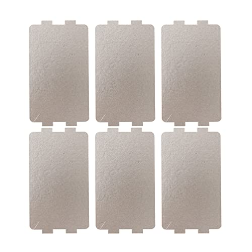 Mobestech 6 Stück Blatt Mikrowellen-Glimmerflocken glimmerscheibe für mikrowelle mikrowellenzubehör Mikrowellenofen Ersatzteile Glimmerplatte Mikrowelle knackiger Anti-fettig Komponente von Mobestech