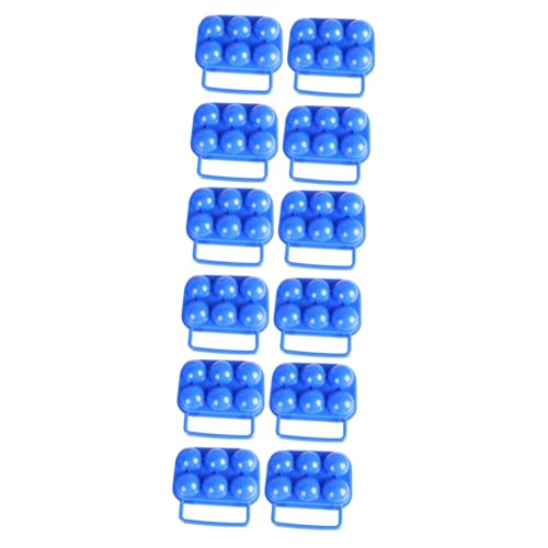Mobestech Kunststoffbehälter 3 Sätze 4St Eierkarton Eierplatte Eierschale aus Eierträger Camping Eierhalter Vorratsbehälter für Lebensmittel Speicherhalter tragbar schärfer Eiergitter pp von Mobestech