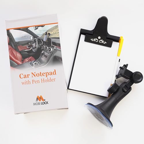 Auto-Klemmbrett, Dashboard-Memoblock mit Stifthalter & Blockhalterung - Universal-Saugnapf, flexible Nackenhalterung - Ermöglicht es Ihnen, unterwegs mit 1 Block Notizen zu machen - von Mobi Lock Auto-Klemmbrett, Dashboard-Memoblock mit Stifthalter & Blockhalterung - Universal-Saugnapf, flexible Nackenhalterung - Ermöglicht es Ihnen, unterwegs mit 1 Block Notizen zu machen - von Mobi Lock von Mobi Lock