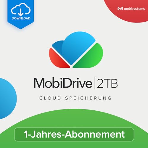 MobiDrive | 2 TB Persönlicher Cloud-Speicher | Dateien speichern, Synchronisieren, Sichern und Teilen | Personal 2TB | 1 Gerät | 1 Benutzer | 12 Monate | PC Aktivierungscode per Email von MobiSystems Inc.