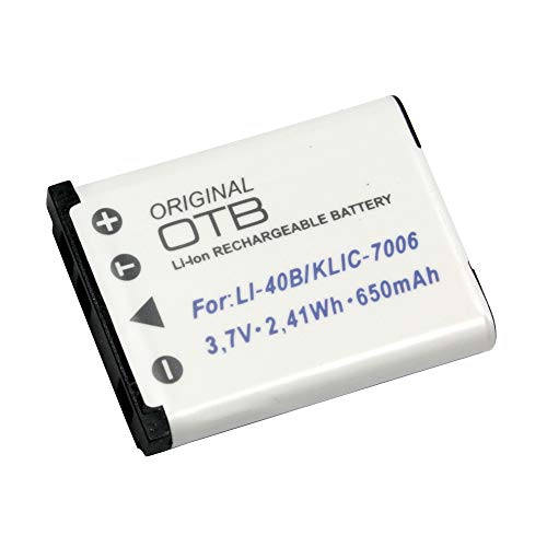 Mobile-Laden Akku kompatibel mit Praktica luxmedia 16-Z52, 650mAh, 3.7V,ersetzt: NP-45,D-Li63, P4A326222 von Mobile-Laden