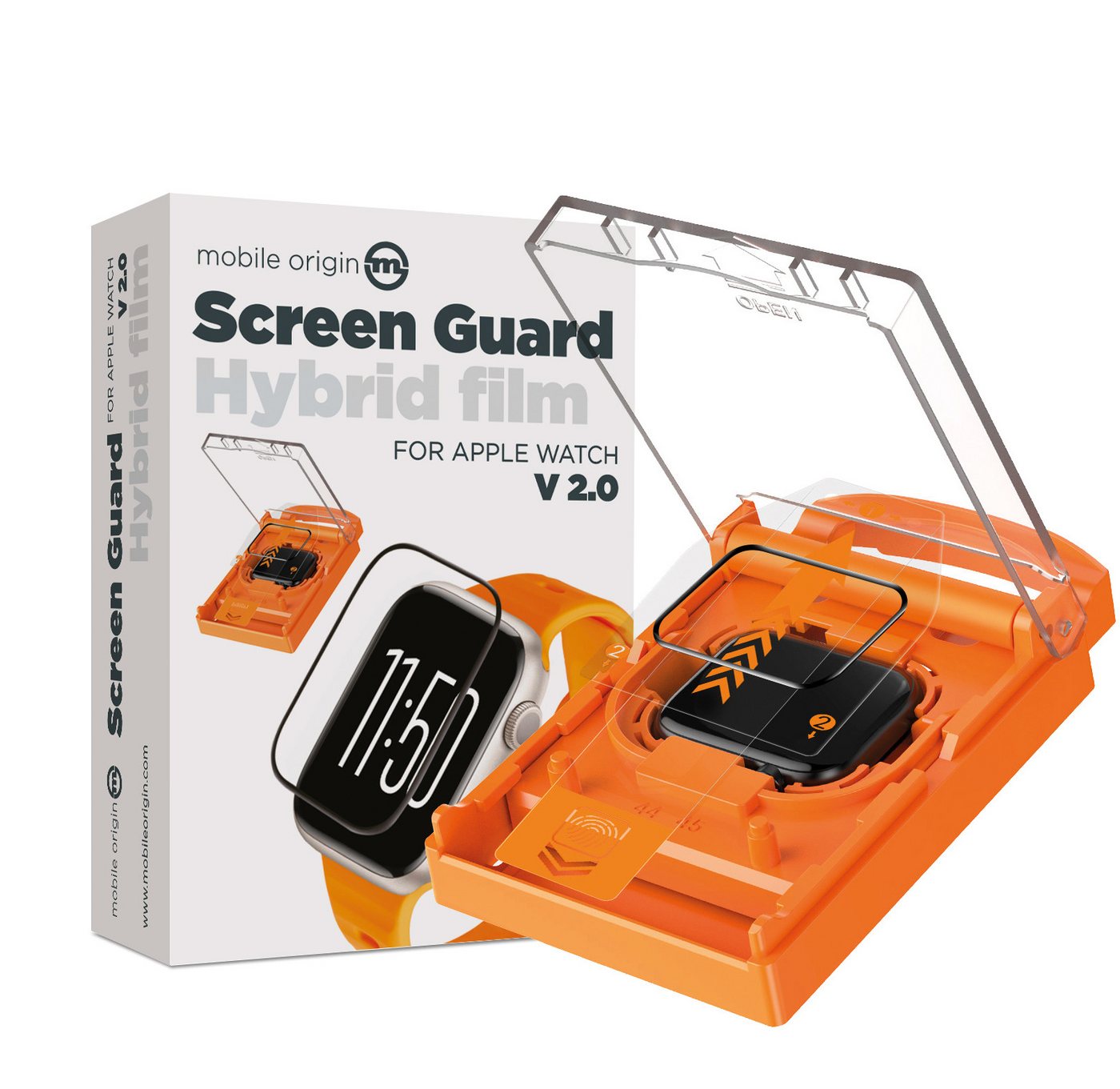Mobile Origin Displayschutzfolie Displayschutzglas für Apple Watch 6 / 5 / 4 / SE 40mm-44mm Schutzfolie für Apple Watch 6 / 5 / 4 / SE, Vollständige Abdeckung von Kante zu Kante Mobile Origin Displayschutzfolie Displayschutzglas für Apple Watch 6 / 5 / 4 / SE 40mm-44mm Schutzfolie für Apple Watch 6 / 5 / 4 / SE, Vollständige Abdeckung von Kante zu Kante von Mobile Origin