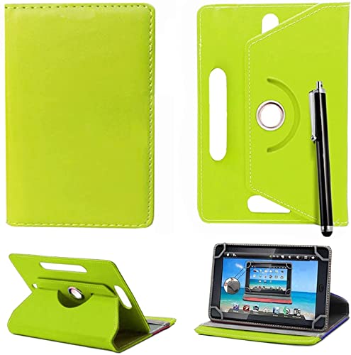 Colourful Stuff Tablet-Hülle, für 25.4 cm (10 Zoll) Gehäuse, passt für alle 25.4 cm (10 Zoll) & 25.7 cm (10.1 Zoll) Android-Tablets, inkl. Eingabestift GREEN CASE COVER Universal 10.1" & 10" von Mobile Stuff