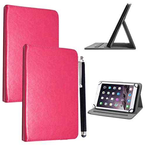 Colourful Stuff Tablet-Hülle, für 25.4 cm (10 Zoll) Gehäuse, passt für alle 25.4 cm (10 Zoll) & 25.7 cm (10.1 Zoll) Android-Tablets, inkl. Eingabestift PINK CASE COVER Universal 10.1" & 10" von Mobile Stuff
