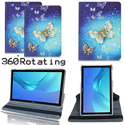 Huawei MediaPad T3 10 Hülle, Mobile Stuff PU Leder Folio Case Cover für Huawei MediaPad T3 9,6 Zoll IPS LCD Tablet mit Standfunktion und mehrere Betrachtungswinkel, leichte Tablet Tasche mehrfarbig von Mobile Stuff