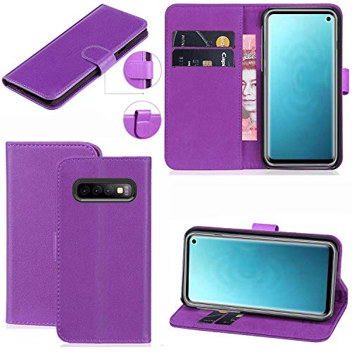 Schutzhülle für Samsung Galaxy S10 Lite, Handyhüllen, PU-Leder, mit Ausweis- und Kreditkartenfächern, Standfunktion, Magnetverschluss, Violett Schutzhülle für Samsung Galaxy S10 Lite, Handyhüllen, PU-Leder, mit Ausweis- und Kreditkartenfächern, Standfunktion, Magnetverschluss, Violett von Mobile Stuff