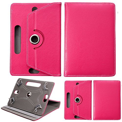 Universal-Schutzhülle für Tablets mit 20.3 cm (8 Zoll), mehrere Winkel, Aufsteller, für alle 20.3 cm (8 Zoll), Samsung, Lenovo, Acer, Huawei, Toshiba, Android Tablets rosa rose Universal 10.1" & 10" von Mobile Stuff