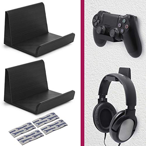 Controller Wandhalterung Kopfhörer Halter ohne Bohren passend für XBox PS3 PS4 Nintendo [video game] von Mobilefox