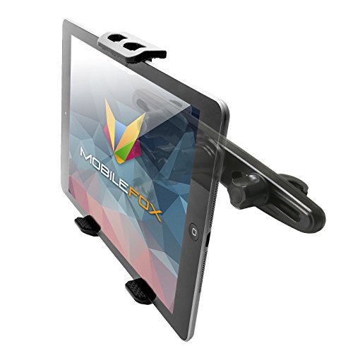 Mobilefox 360° KFZ Kopfstützen Tablet Halterung Auto Kugelgelenk Halter passend für Apple iPad/Pro schwarz - Sitzhalter Kopfstützenhalterung Mobilefox 360° KFZ Kopfstützen Tablet Halterung Auto Kugelgelenk Halter passend für Apple iPad/Pro schwarz - Sitzhalter Kopfstützenhalterung von Mobilefox