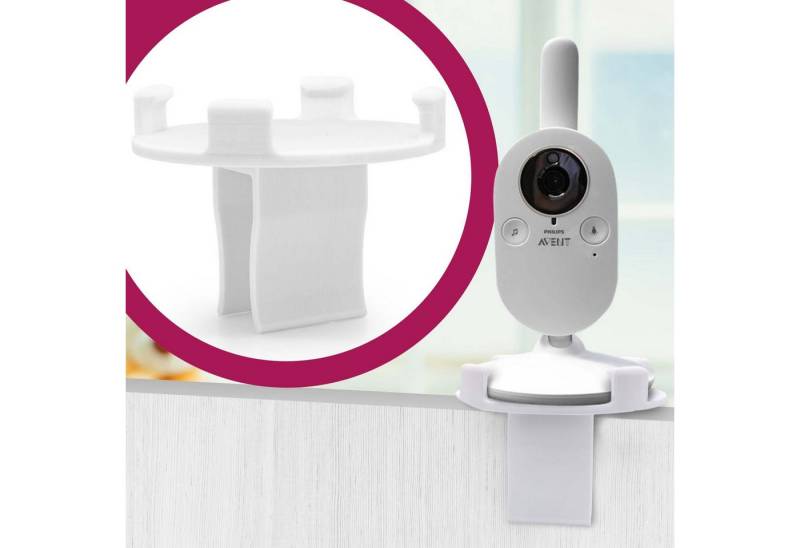 Mobilefox Babyphone Babyphone Halterung Halter Bett passend für Philips Avent SCD von Mobilefox