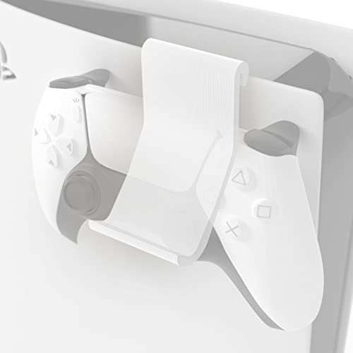 Mobilefox Controller Halter Clip Halterung Kompatibel mit PS5 Playstation 5 Wireless 1 Stück Weiß von Mobilefox