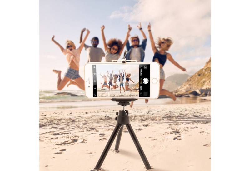Mobilefox Handy mini Stativ Handy Ständer Selfie Klemmstativ Tripod/Dreibein Ministativ von Mobilefox