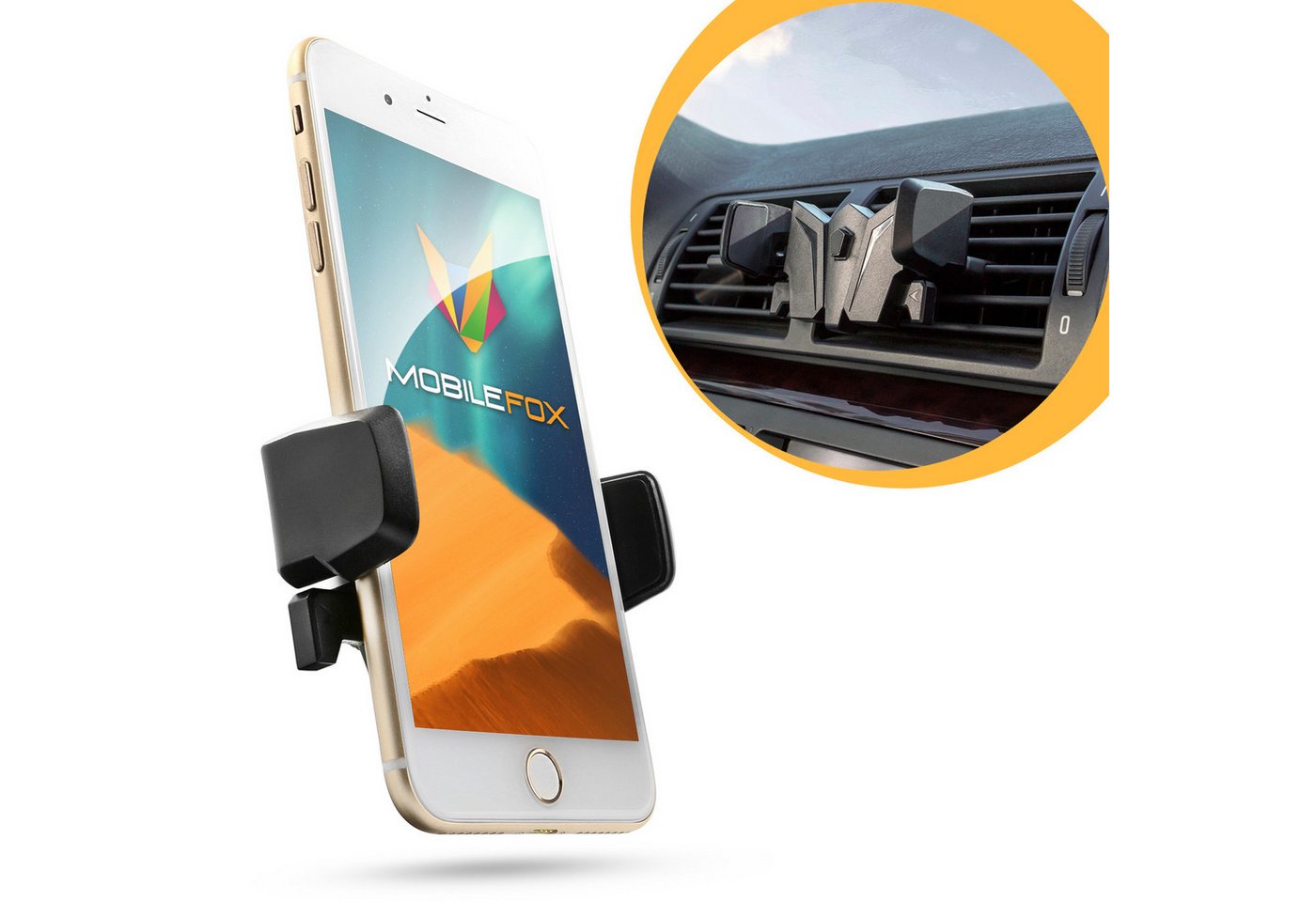 Mobilefox KFZ Handy Fledermaus Lüftungsgitter Halter Halterung Universal Smartphone-Halterung Mobilefox KFZ Handy Fledermaus Lüftungsgitter Halter Halterung Universal Smartphone-Halterung von Mobilefox