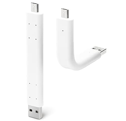 Mobilefox Universal Micro USB Biegbar Handy Lade Daten Kabel Halter Weiß von Mobilefox