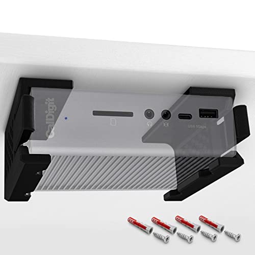 Mobilefox Untertisch Halterung Wandhalterung Halter für CalDigit TS3 Plus Thunderbolt Dock von Mobilefox