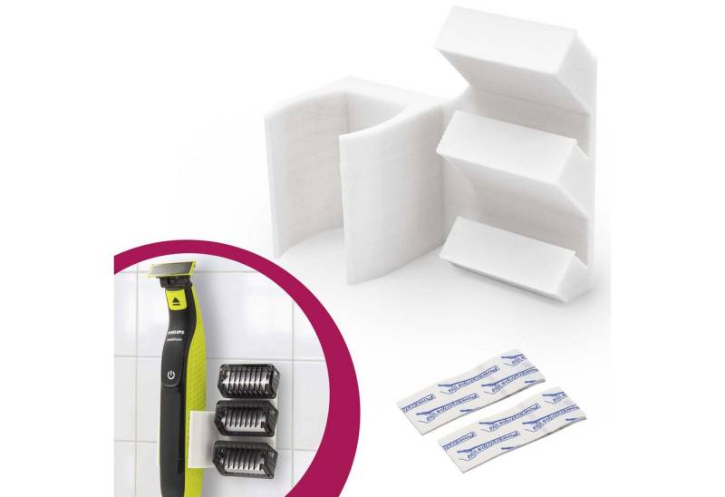 Mobilefox Wand Halterung Rasierer Bad Accessoire passend für Philips OneBlade Wandhalterung von Mobilefox