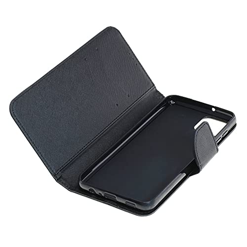 Mobilfunk Krause - Book Case Fancy Etui Handytasche Tasche Hülle für Samsung Galaxy A12 (Schwarz) von Mobilfunk Krause