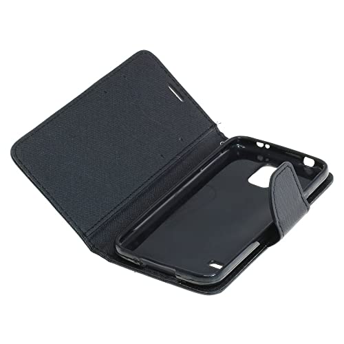 Mobilfunk Krause - Book Case Fancy Etui Handytasche Tasche Hülle für Samsung Galaxy S5 (Schwarz) von Mobilfunk Krause