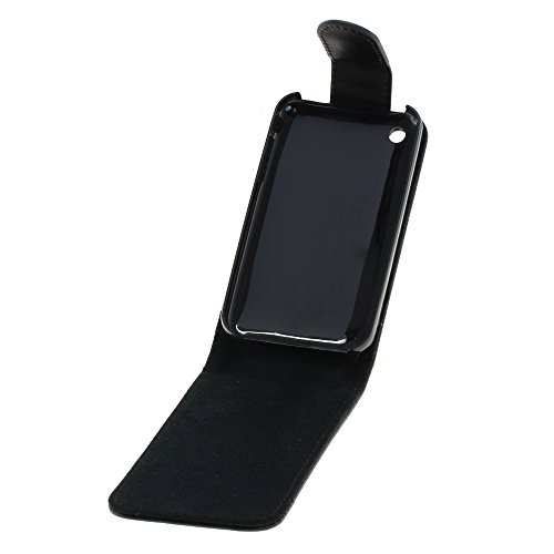 Mobilfunk Krause Flip Case Etui Handytasche Tasche Hülle für Apple iPhone 3GS (Schwarz) von Mobilfunk Krause