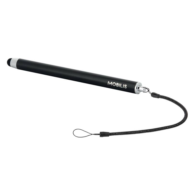 Mobilis Pack of 10 Bl. capac. stylus Matte Bl. + spiral cord von Mobilis