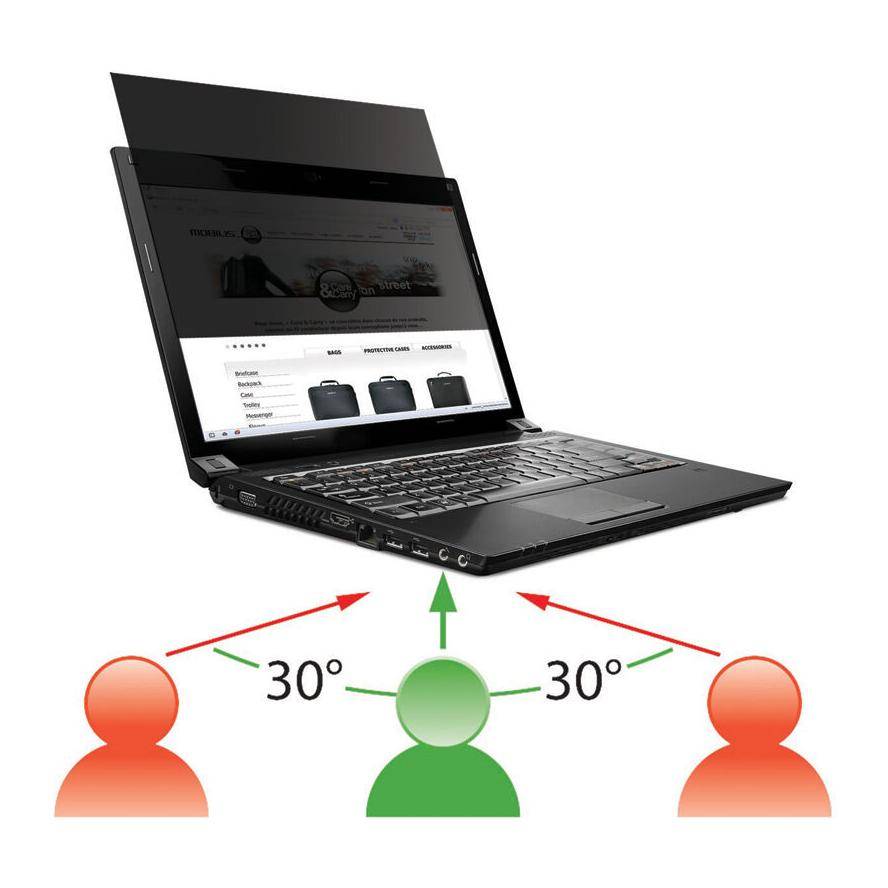 Mobilis Privacy Filter 13.3 W (16:10) Dim : 286,4x179mm von Mobilis