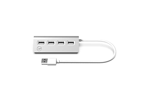 Mobility Lab ML301181 USB-Hub, Aluminium, 4 Ports, Rosa Silber von Mobility Lab