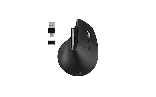 Mobility Lab - Ergonomische Funkmaus Premium - Leise Klicks - Einstellbare DPI - Verbindung über USB oder USB-C - Kompatibel mit Windows und macOS, Laptop, PC, Mac - für Rechtshänder von Mobility Lab