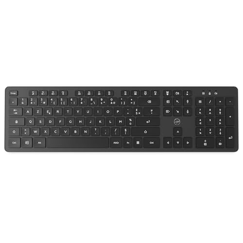Mobility Lab ML313986 – Kabellose Premium-Tastatur für Windows – USB- und USB-C-Empfänger, präziser TIPP, Flache und leise Tasten, Nummernblock, AZERTY-Layout – Schwarz von Mobility Lab